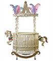 Round elegant beds for babies, eye catching baby beds, safe baby beds.