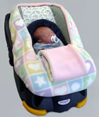 Covers for baby and infant car seats.