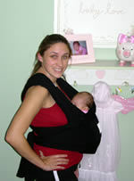 black baby ktan sling.