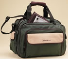 Hunter green Eddie Bauer diaper bag.