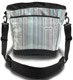 Aqua stripe diaper bag.