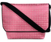Pink dot noel messenger diaper bag Kate Spade.