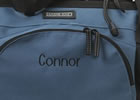 Personalized diaper bag.