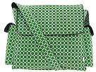 Green circle print oi oi diaper bag.