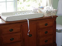 Baby changing table and dresser combo.